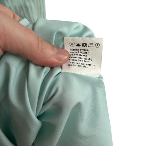 Romantic flutter sleeve midi dress Dokotoo sage green XL - Picture 5 of 8